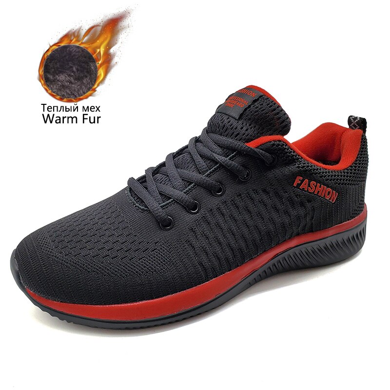 Winter Mannen Casual Schoenen Outdoor Warm Bont Sneakers Mode Mannelijke Sneeuw Wandelschoenen Lichtgewicht Antislip Lace-Up mannen Schoenen