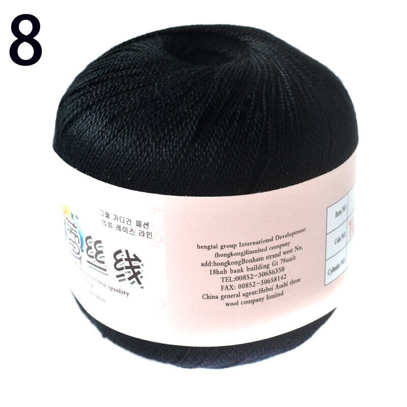 1Pc = 50g 8 # Häkeln Baumwolle Garn Dünne Garn Spitze Baumwolle Häkeln Garne Hand-betroffen Garn maschine betroffen Häkeln Themen: 8
