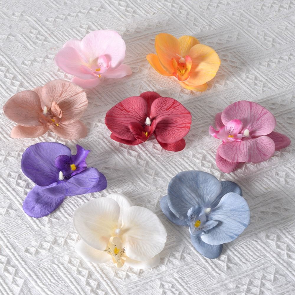 broszka DIY biżuteria zrobienie rękodzieło symulowane kwiat Wykonany ręcznie Akcesoria stroik motyl orchidea kwiat dekoracja spinka do włosów prezent