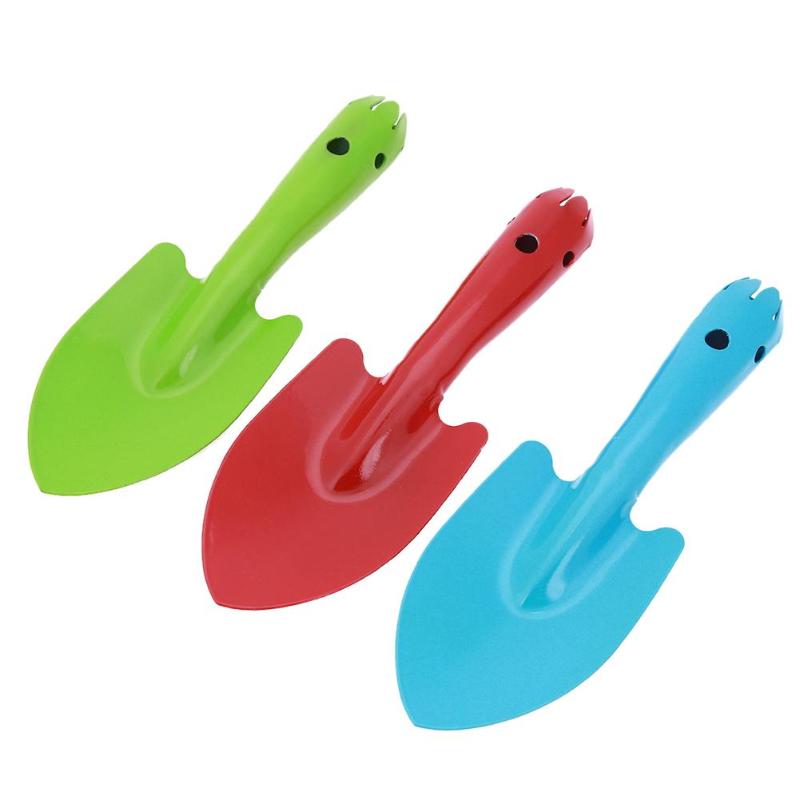 3 Colors Mini Garden Hand Tool Plant Gardening Shovel Spade Metal Garden Hand Shovel Flower Soil Planting Kids Spade Tool