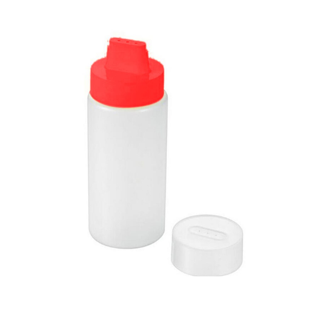 300ml Salat Flasche Kunststoff Squeeze Flaschen für Küche Öl Können Kunststoff Flaschen Für Saucen Küche Zubehör Ketchup: Rot