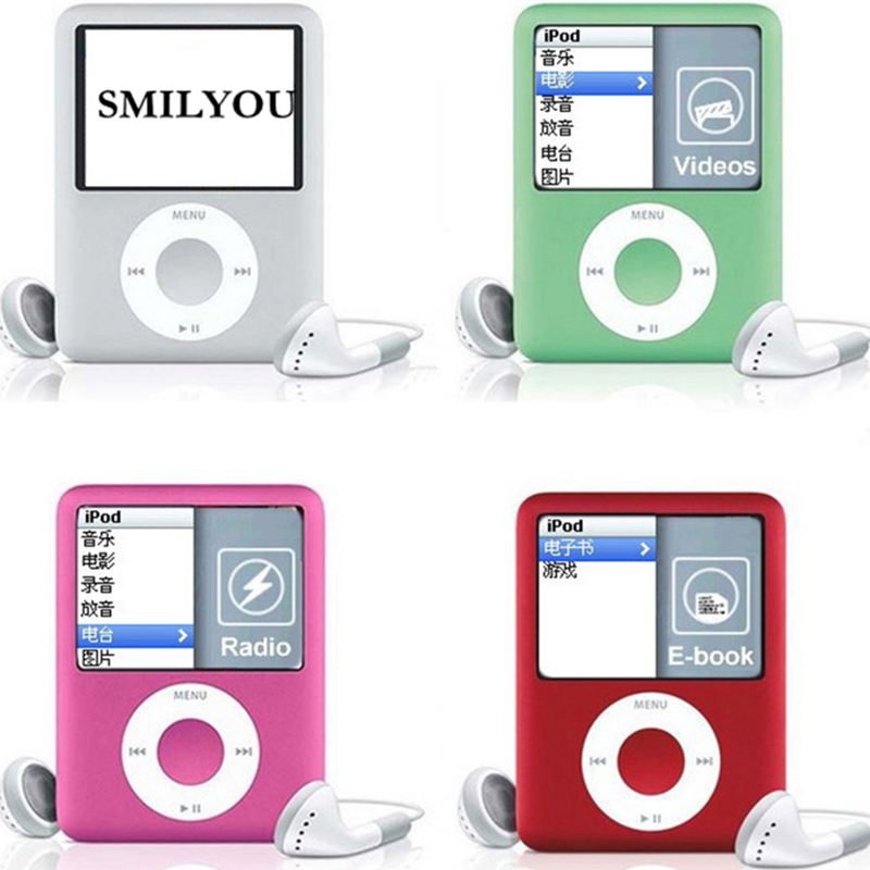 SMILYOU 32 GB Mini Player 1.8 inch Lcd-scherm MP3 MP4 Muziekspeler Metalen Behuizing Mp4-speler Ondersteuning Book Lezen FM Radio
