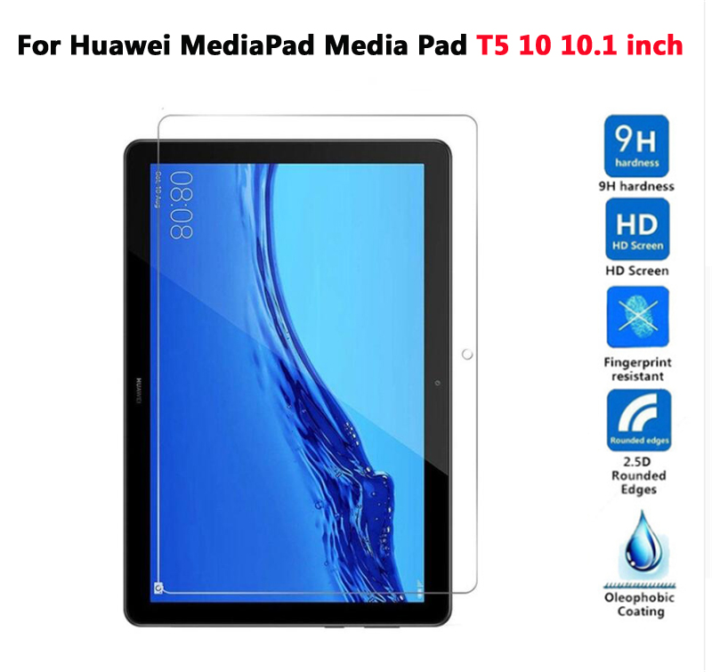 Gehärtetem Glas Für Huawei MediaPad T5 10 Glas Tablette Bildschirm Schutz Für Huawei Mediapad M5 Lite 10 C5 8,0 M3 m2 10,0 8,4 Film: T5 10.1 Zoll