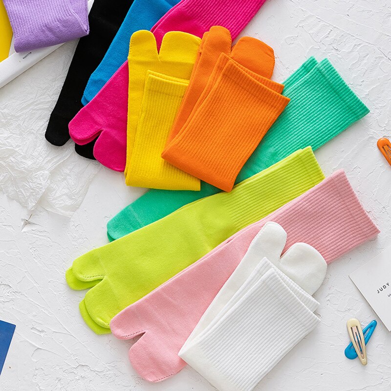 Tongs Kimono japonais, sandales à orteils fendus, chaussettes en coton pour hommes et femmes