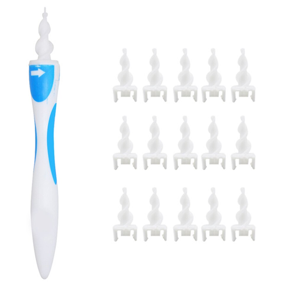 Oor Schoner 16 Vervanging Tips Earpick Ear Wax Remover Spiraal Oorsmeer Cleaner Gezondheid Ear Cleaner Gehoorapparaat Oor Zorg gereedschap: Default Title
