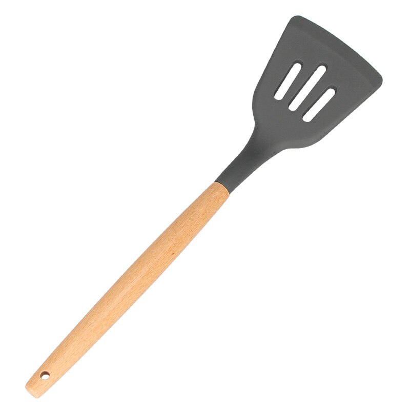 Cooking Silicone Environmental Protection Kitchen Utensil Set Spatula Spoon Kitchen Accessories Cooking Tool Kitchenware: Colander shovel