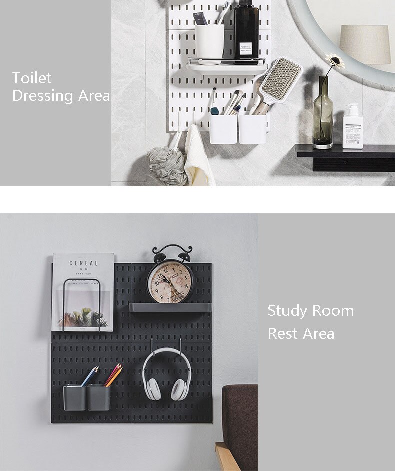 Wandplank Gratis Punch Accessoires Haak Borstel Houder Doos Decoratie Keuken Wc Badkamer Thuis Multifunctionele Butler Opslag