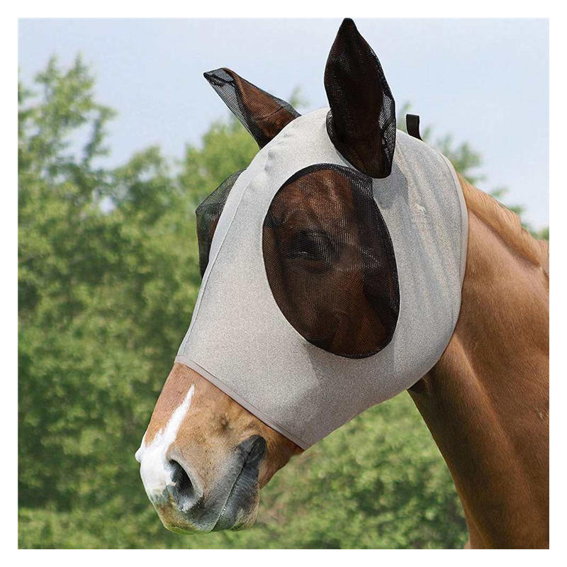 Safe Horse Fly Mask Waterproof Full Face Mesh Protective Detachable Horse Wear Equestrian Safety Ear
