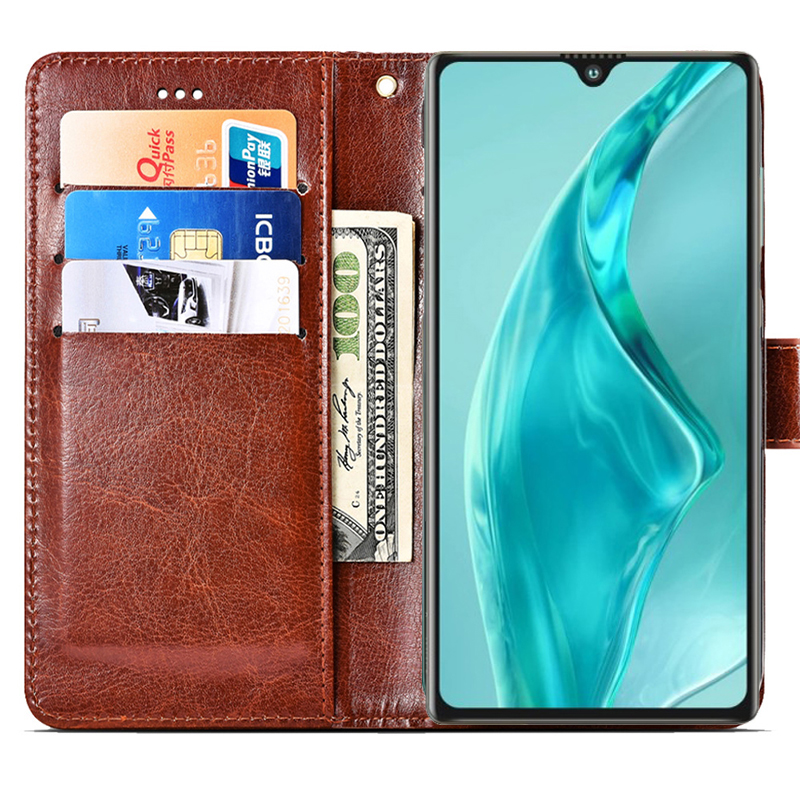 Business Kickstand Flip Case &amp; Cover For Cubot P50 Fundas PU Leather Wallet Phone Case For Carcasa Cubot P50 P50 P40 чехол Coque: for Cubot P40 / CXTZ Brown