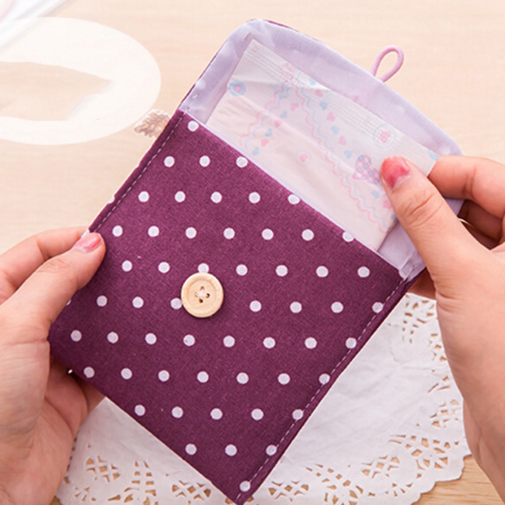 1 Pza de para la higiene femenina Paquete de compresas sanitarias para niñas estuche para niñas bolsa de almacenamiento pequeño