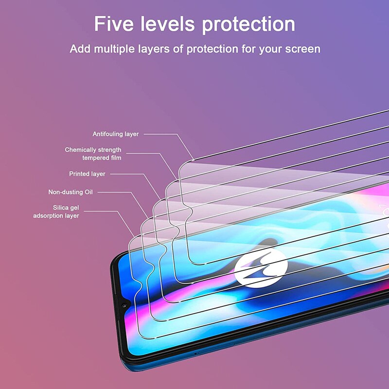 3Pcs Gehard Glas Voor Motorola Moto E7 Plus E 7 Power Screen Protector 9H 2.5D Telefoon Op Film beschermende Glas Voor Moto E7 Plus