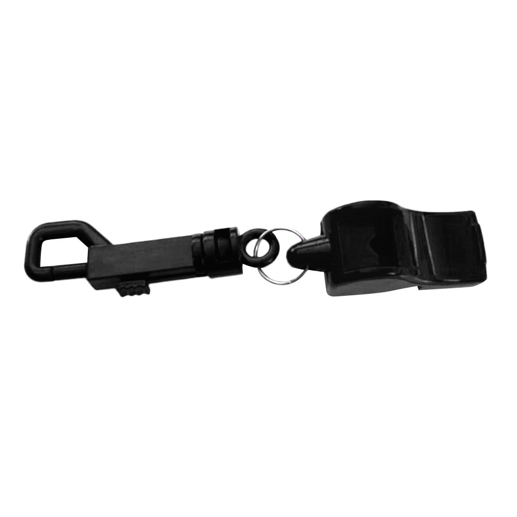 1 Pcs di Alta Qualità di Sicurezza Fischietti Con Snap Clip Di Emergenza Facile Da Trasportare per il Campeggio Esterno Scuba Diving Nuoto Kayak: Black