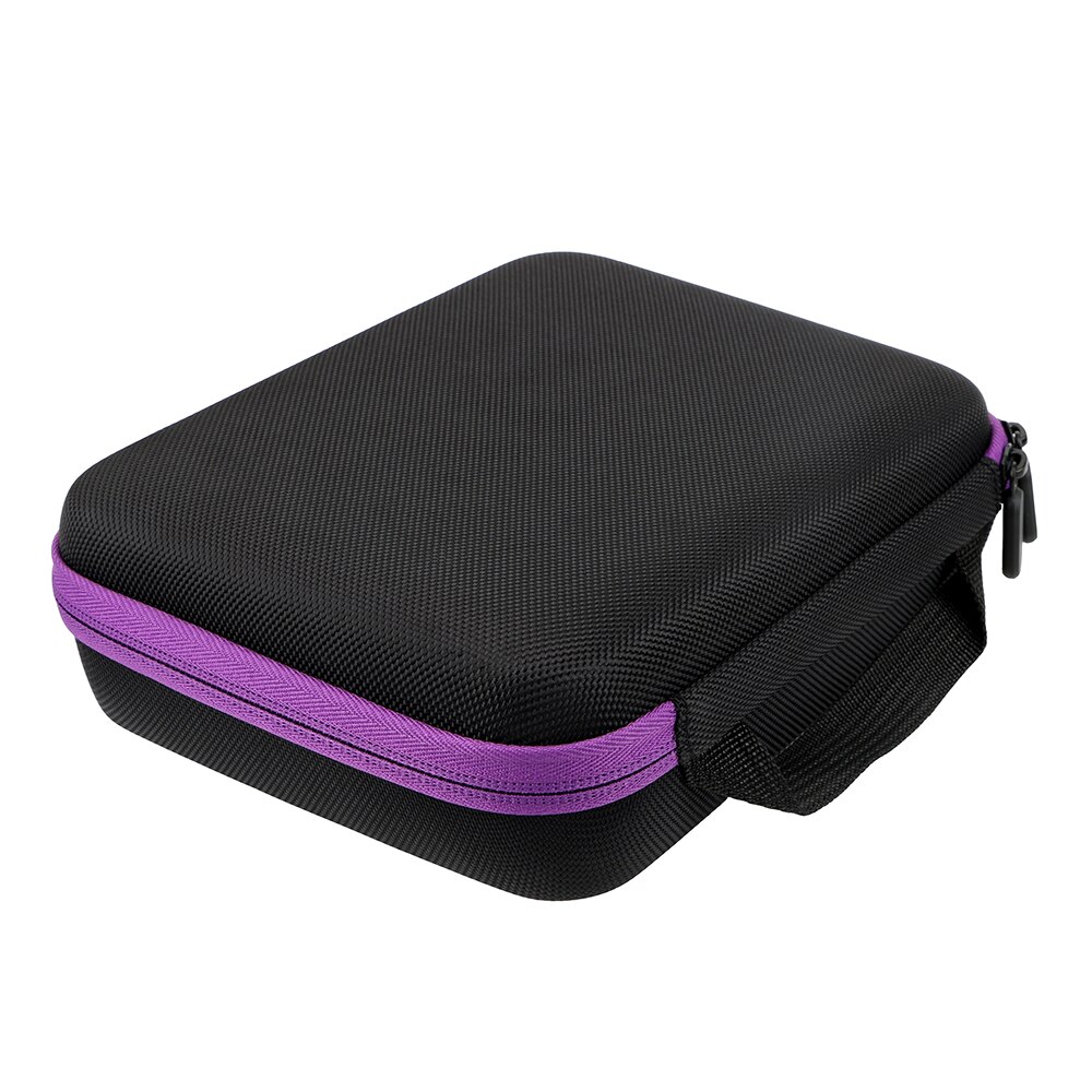 Draagbare Reizen Cosmetische Organizer 30 Flessen 5Ml Essentiële Olie Case Nagellak Opbergtas Parfum Olie Doos Multifunctionele: Paars