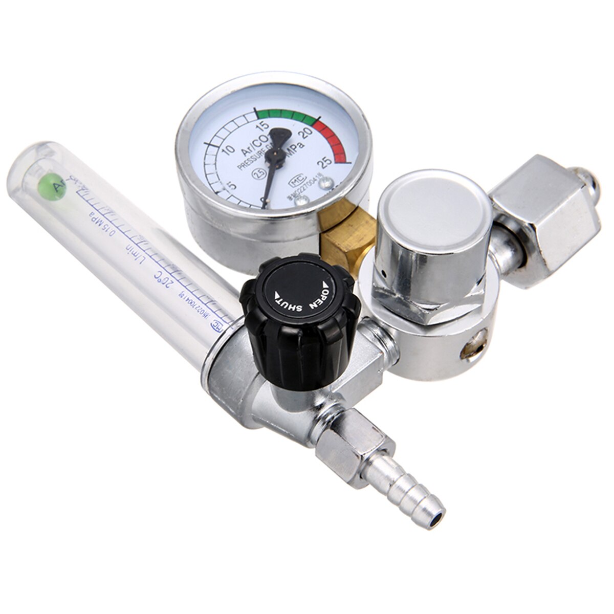 Metal Welding Gas Meter Argon CO2 Pressure Flow Regulator MIG MAG Weld Gauge For Power Tool