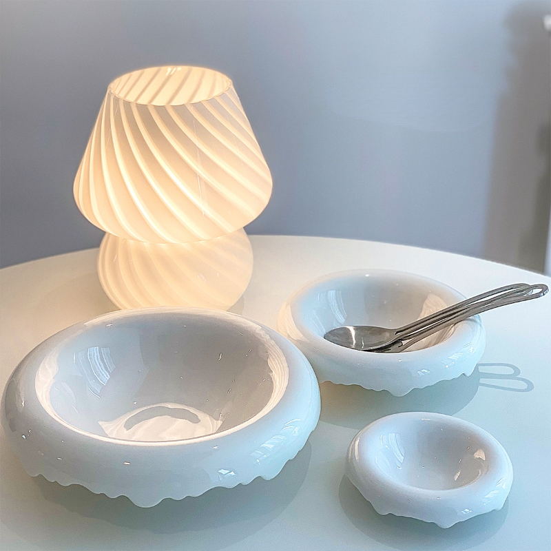 Plato occidental de cerámica blanca pura de forma especial para cena, cuencos para ensalada, postre, fruta, cereales, desayuno, sopa, platos de cocina