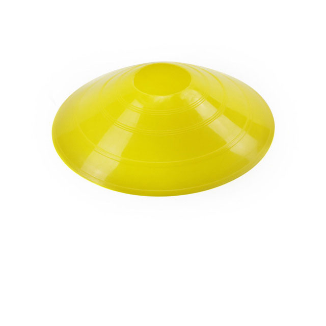 10Pcs Agility Disc Cone Set Multi Sport Training Space Cones With Plastic Stand Holder For Soccer Football Ball Game Disc: Gold