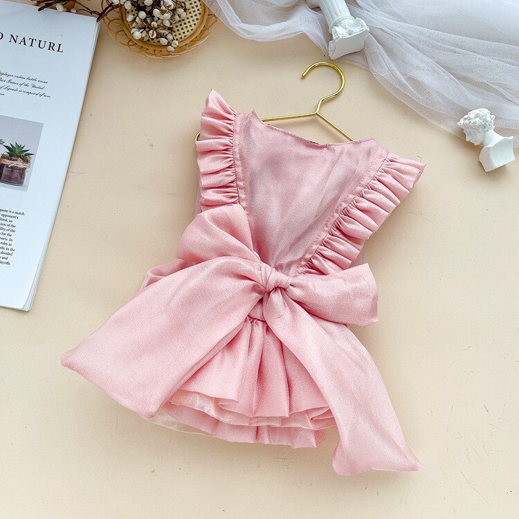 Spring Dog Dress Skirt Puppy Girl Dog Clothes Chihuahua Pomeranian Poodle Bichon Schnauzer Pet Outfit Small Cat Dog Clothing