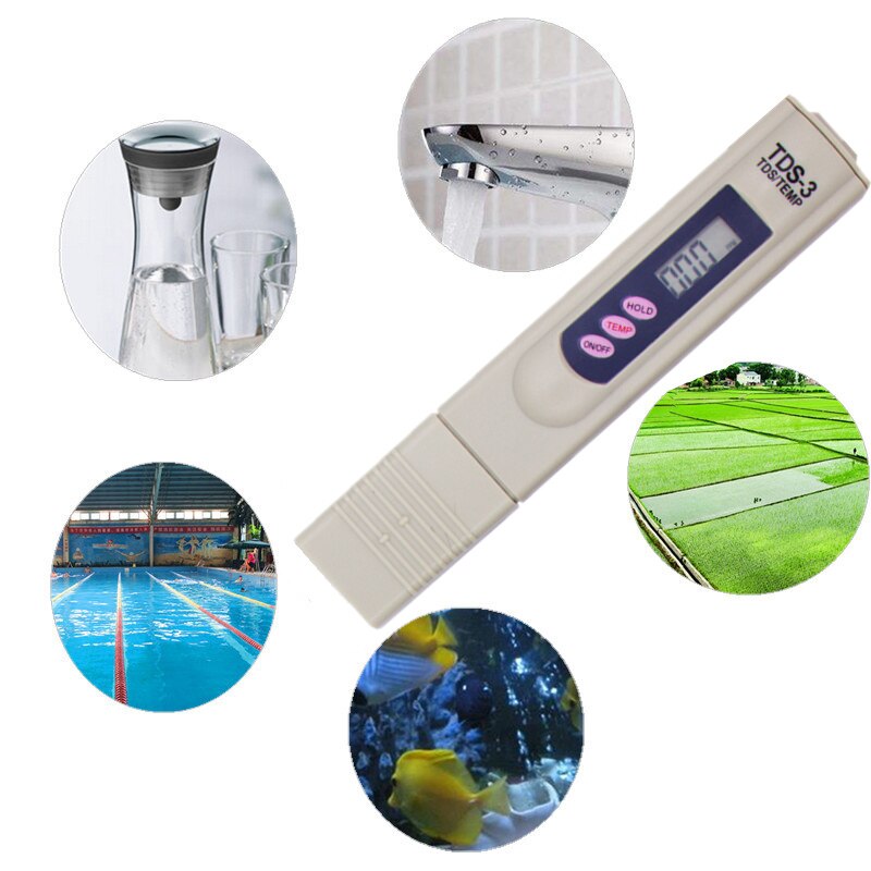 Digital TDS Meter Tester Measuring Water Purity Tester tds meter calibrated by hold/temp 20%off