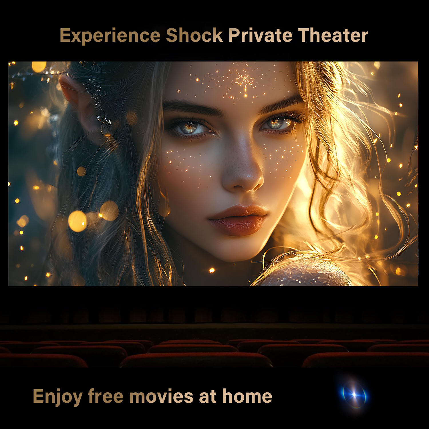 Mini hd projector, portable usb hdmi interface, compact dlp led home cinema for outdoor use