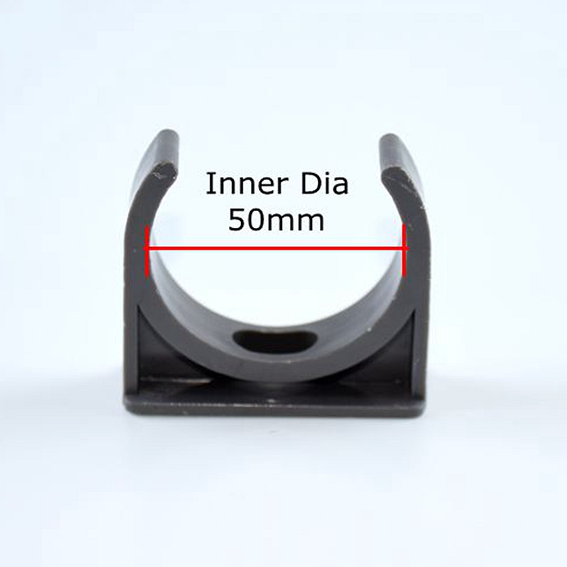 2~10 Pcs 20/25/32/40/50mm PVC Pipe Clamps Fixed Tube Fish Tank Aquarium Fitting Agricultural Irrigation Garden Pipe Support: WHITE / 1/4''