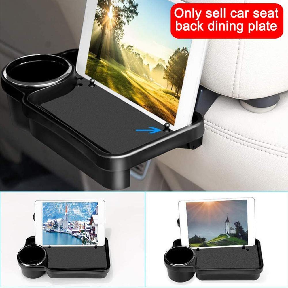 Car Mounted Plate Table Car Dining Table For Children Back Storage Seat Multi-functional Plate Cup Folding Chair Holder D9A3