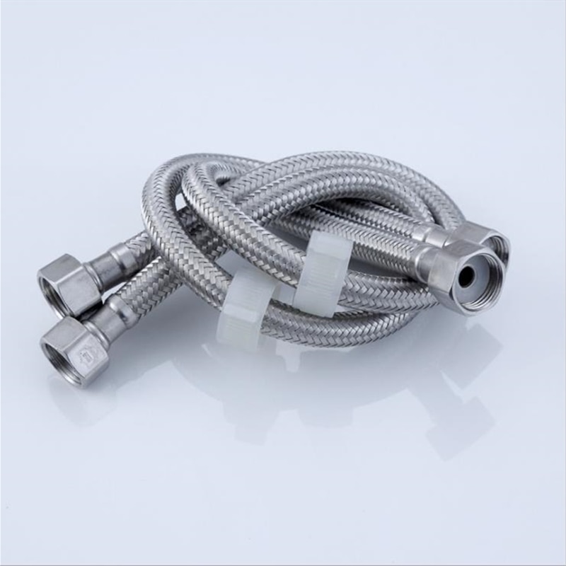 1pair Faucet Plumbing Hose 30cm Angle Valve Connector Stainless Steel Toilet Flexible Hose for Bathroom