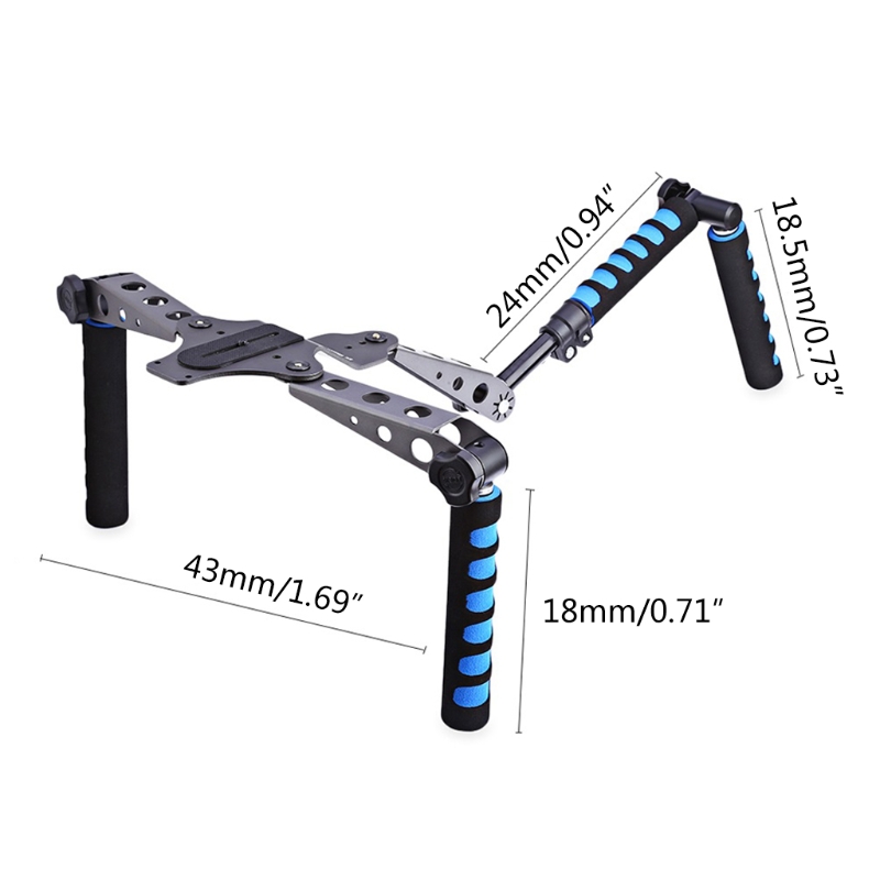 Camera Shoulder Rig Mount Video Film Making System Kit Filmmaking Stabilizer for All DSLR Video Cameras and DV Camcorder