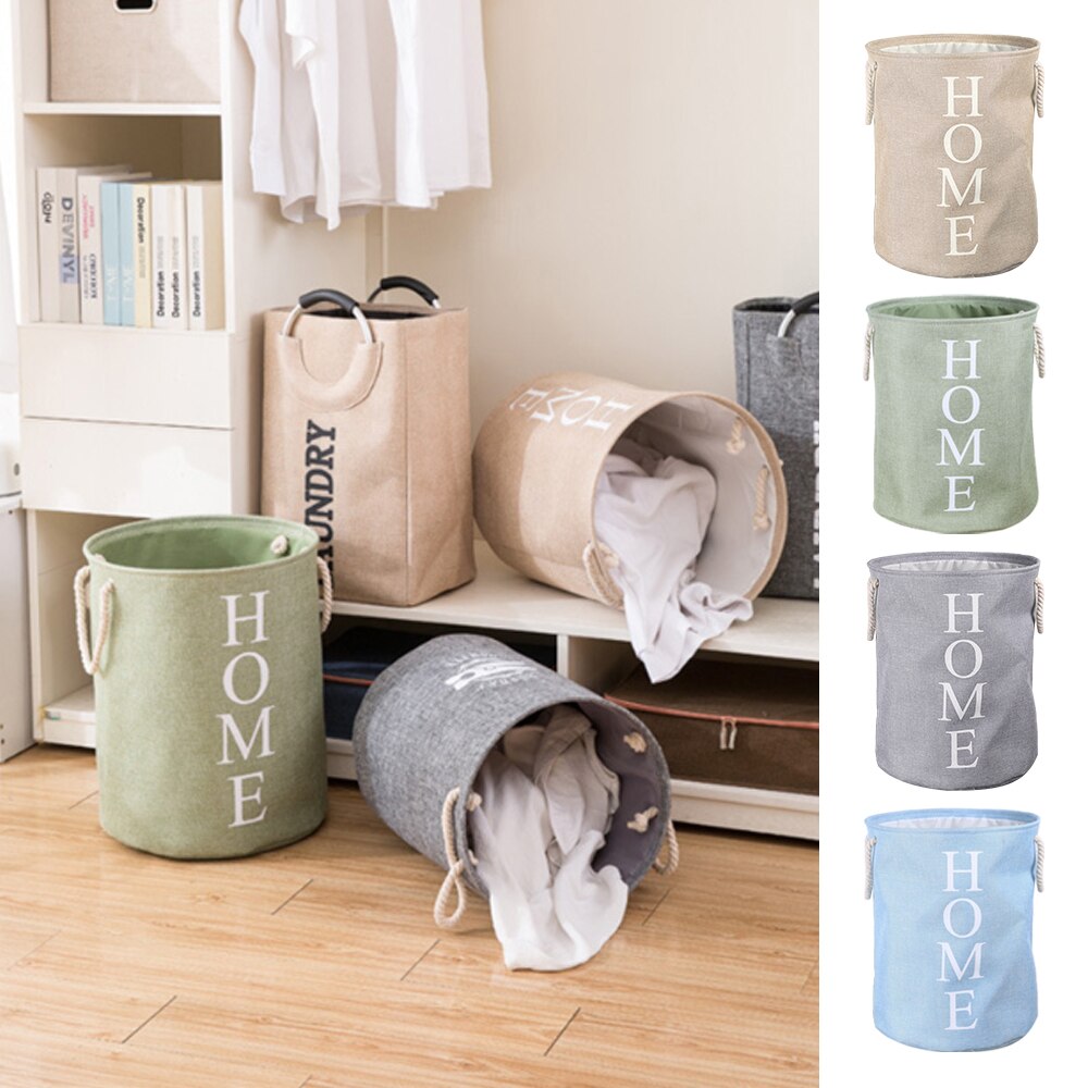 Big Capacity Laundry Clothing Basket Water-resistance Bin Cotton Dirty Clothes Toy Storage Linen Tidy Pocket Washing Machine
