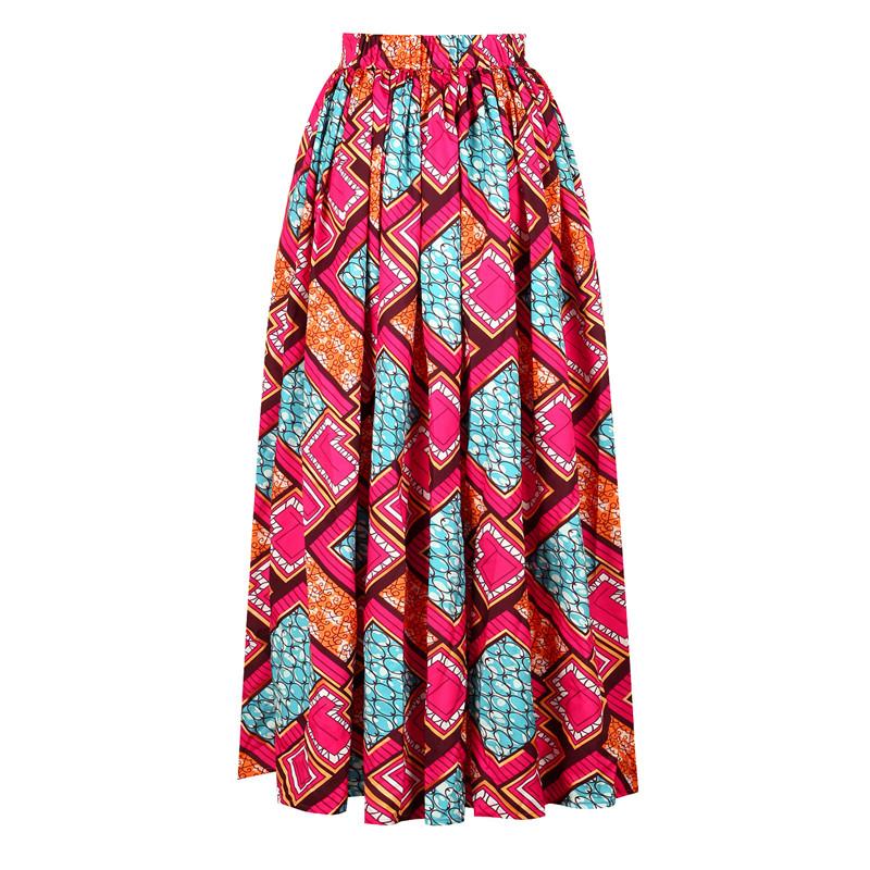 Ensemble de 2 pièces pour femmes, jupe imprimée africaine, haut + jupe, Dashiki, robe de soirée plissée, robe africaine traditionnelle