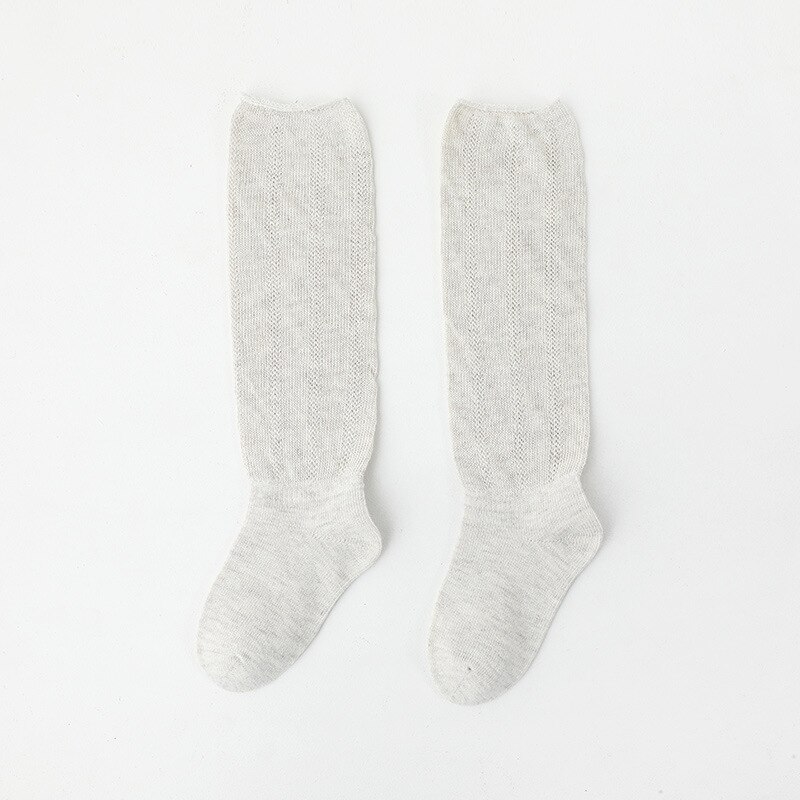 Baby Kniekousen Meisjes Jongens Katoen School Sokken Voor Kids Kinderen Baby Lange Buis Been Warme Lente Zomer Herfst sokken: Beige / 0-1 years old