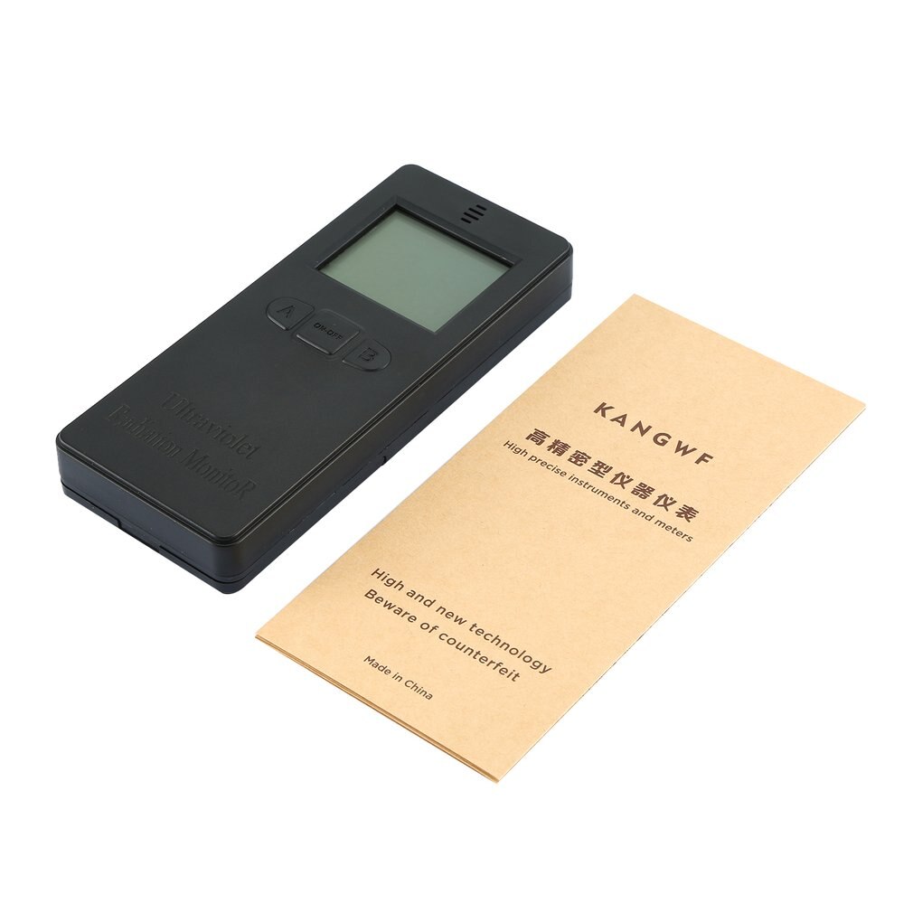 Digital Ultraviolet Radiation Detector UV UVI Meter Dosimeter Tester Counter With Temperature display