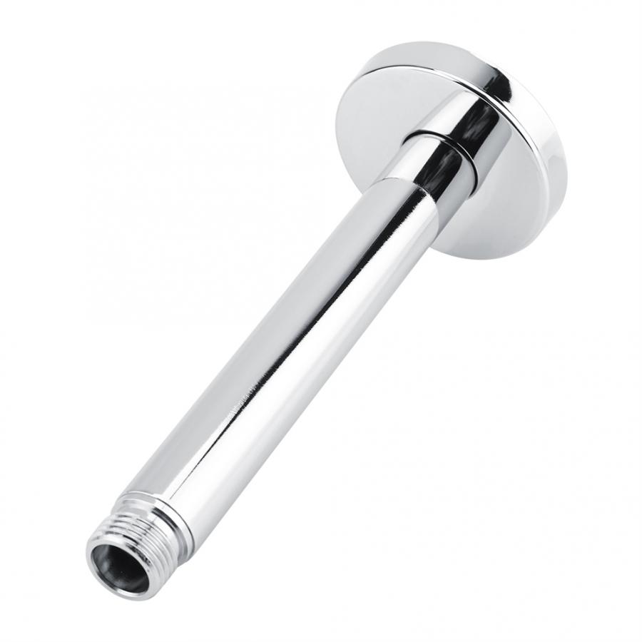 Shower Arm Tube Stainless Steel Round Top Shower Arm Tube Wall-mounted Bathroom Ceiling Shower Head Extension