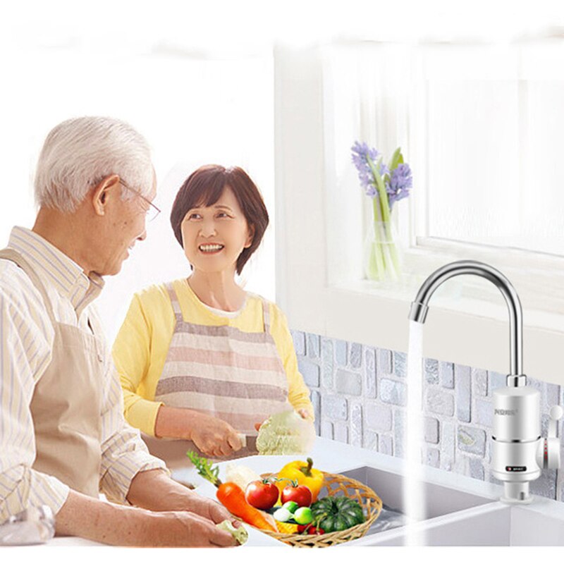 3000w Electric Kitchen Water Heater Tap Instant Cold Heating Water Faucet 3S Instantaneous Heater Faucet Tankless