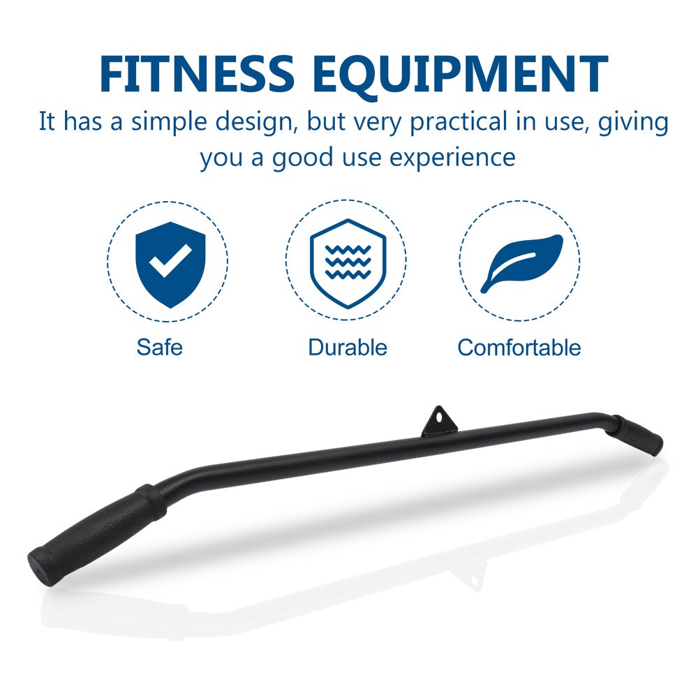 Gym Pully Cable Machine Attachments Biceps Triceps Bar Handle Grip