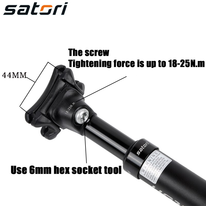 Satori zawieszenie sztyca z amortyzacją 27.2/28.6/30.1/30.4/30.9/31.6mm X355MM Powiększenie siodełko rowerowe Poczta wpadka dla części robić roweru górskiego