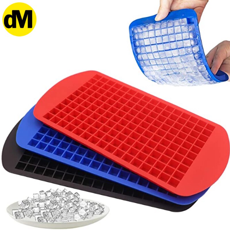 DM 1pcs Multicolored Ice Tray Ice Mould Silicone PP TPE Flexible Excellent Summer Kitchen Using