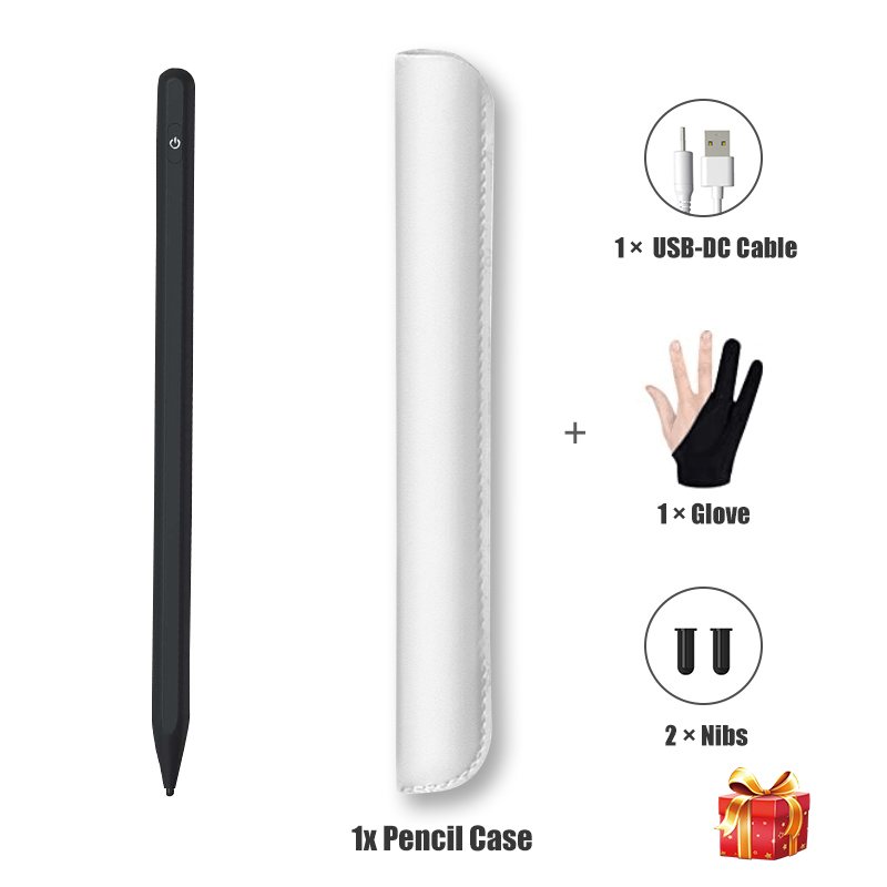 Active Stylus Pen For Apple Pencil 1 2 Touch Screen Pen For Tablet IOS Android Stylus Pen For iPad Pencil Xiaomi Huawei Phone: 2nd Black