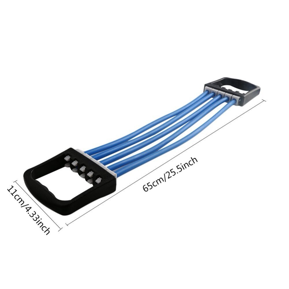 Draagbare indoor sport borst expander puller sterke weerstand kabel band puller fitness oefening verwijderbare 5 latex yoga tube