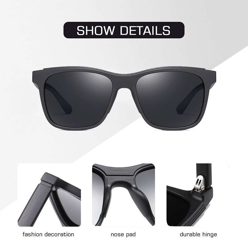 AOFLY BRAND Polarized Sunglasses Men TR90 Frame Mirror Driving Fishing Sunglasses Male zonnebril heren UV400