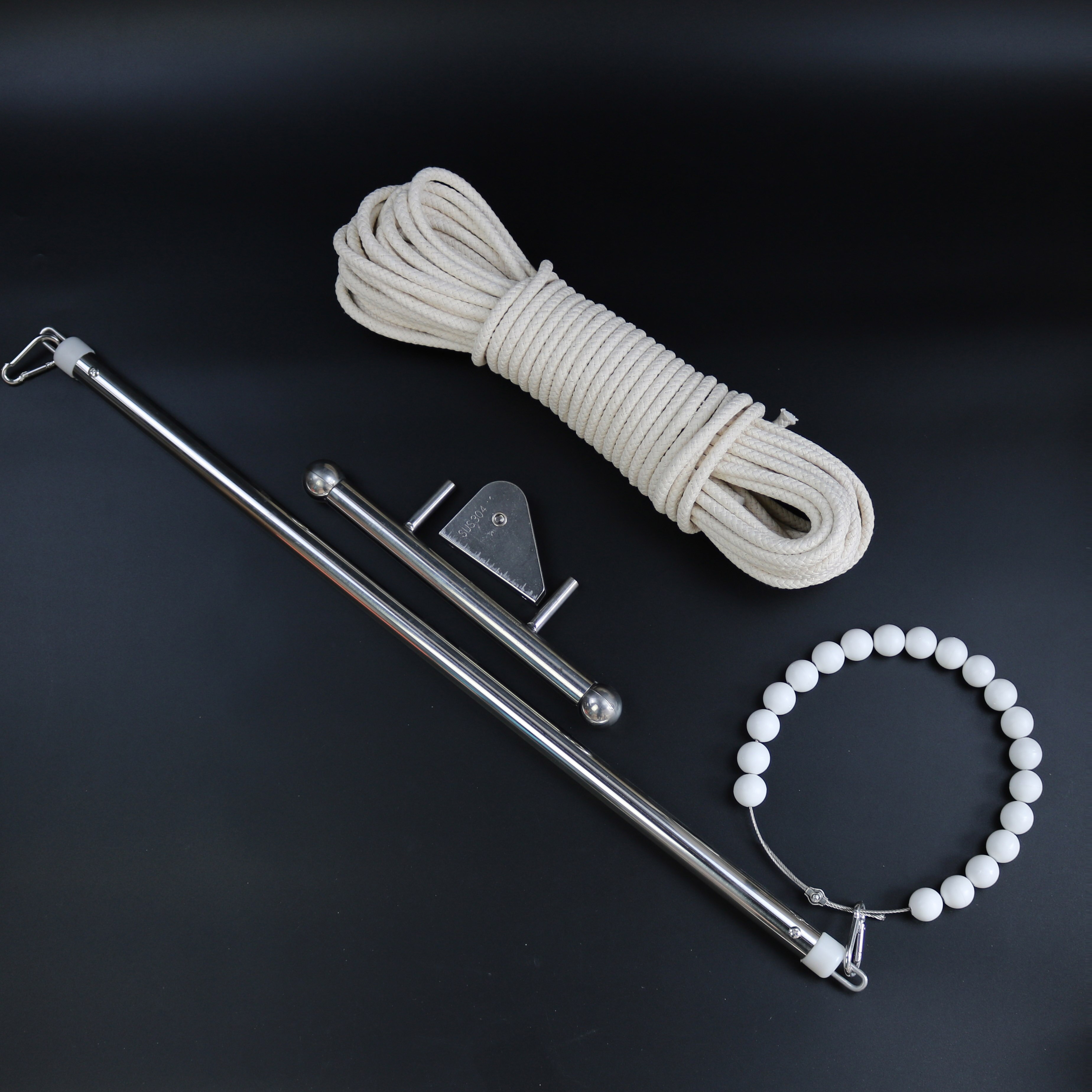 Outdoor Flagpole External Hand-Drawn Flag Assembly(8~10m flagpole applicable): Package B