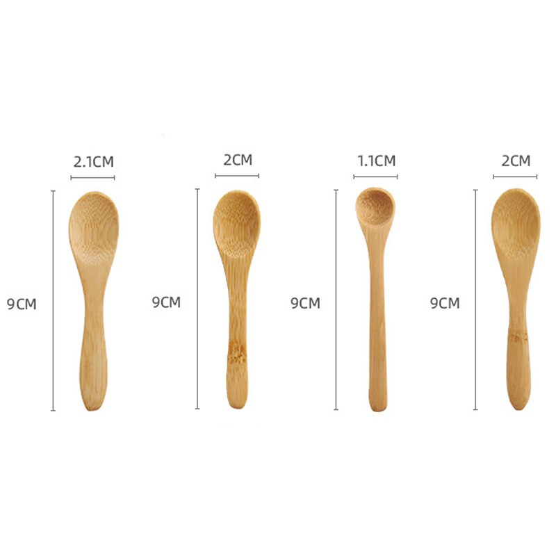 Cucchiaio da miele in legno stoviglie per la casa Ecofriendly cucchiaio da cucina in bambù cucchiaio da caffè cucchiaio da dolce cucchiaino da tè