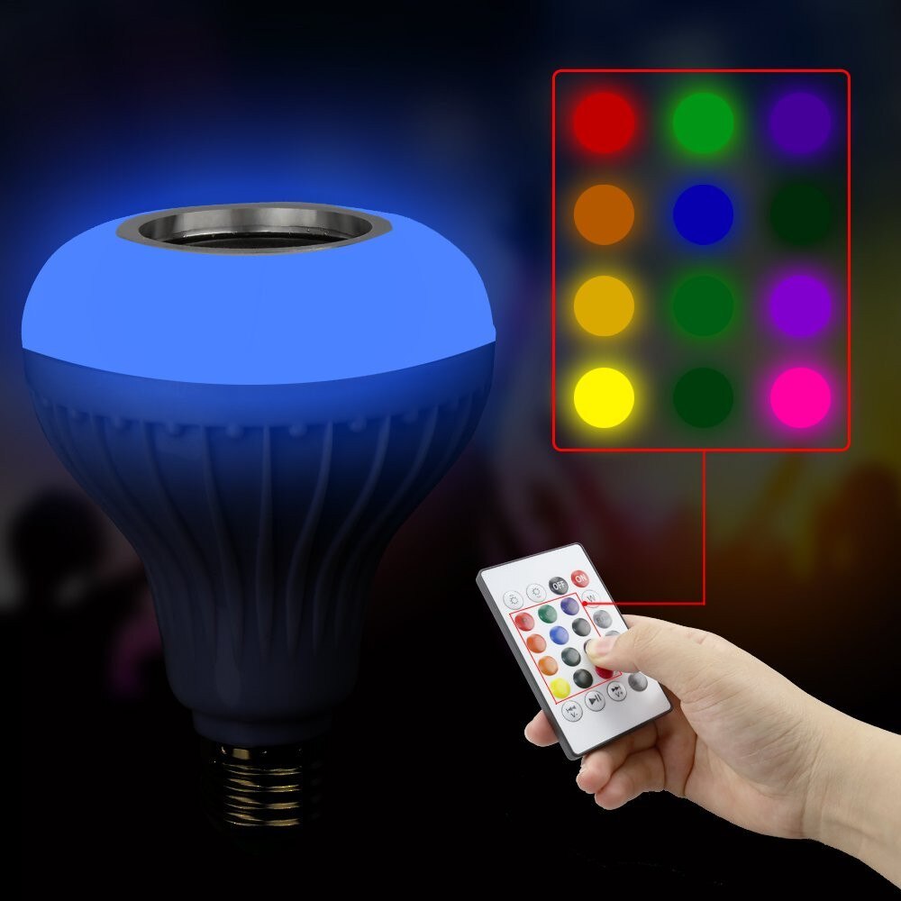 MusicLed Light Bulb with Bluetooth Speaker RGB Built-in Audio Speaker Home Lighting LED Bulbs