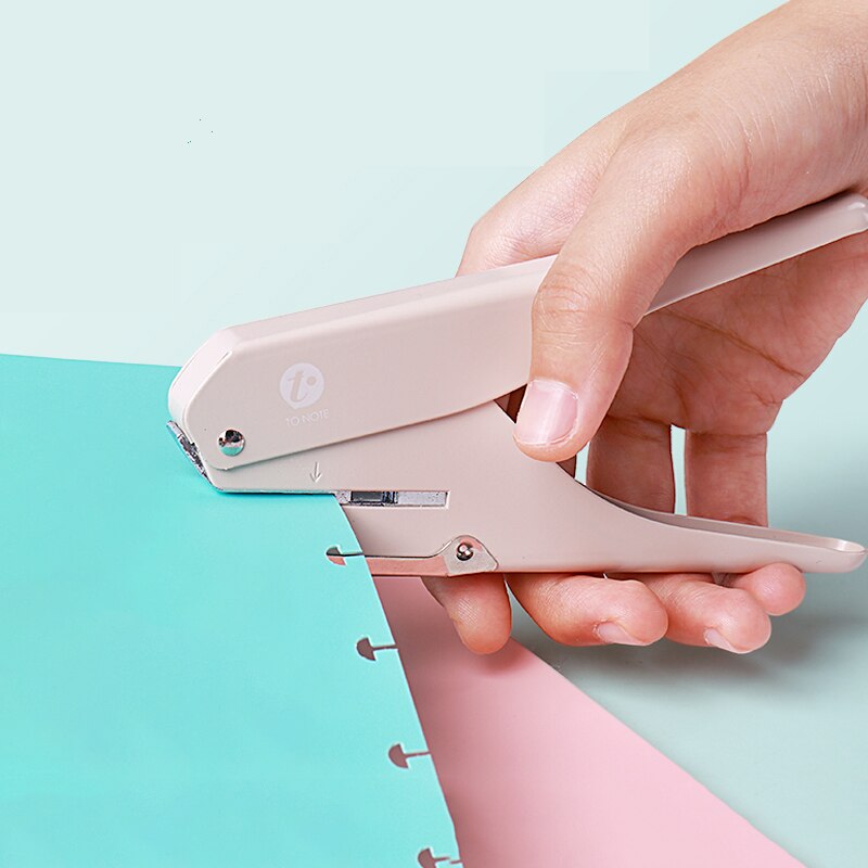 T-type Mushroom Hole Punch Paper Cutter Tool DIY Loose-Leaf Scrapbook Hole Puncher School Paper Cutter Office Binding Stationery