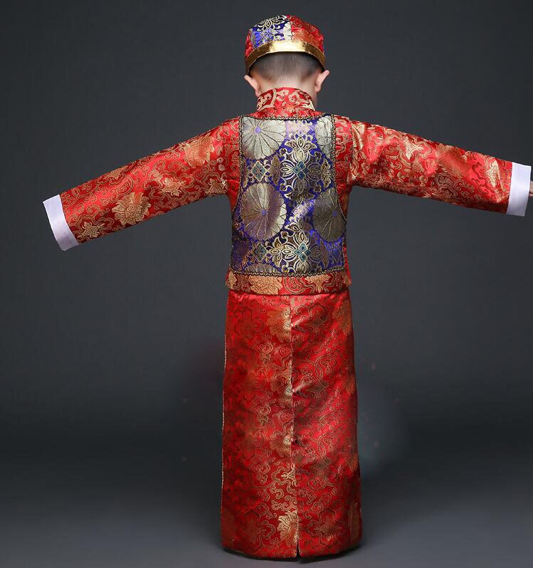 Children Ancient Costume Dance Costumes Clothes Ancient Chinese Costume Men Qing Dynasty Landlord