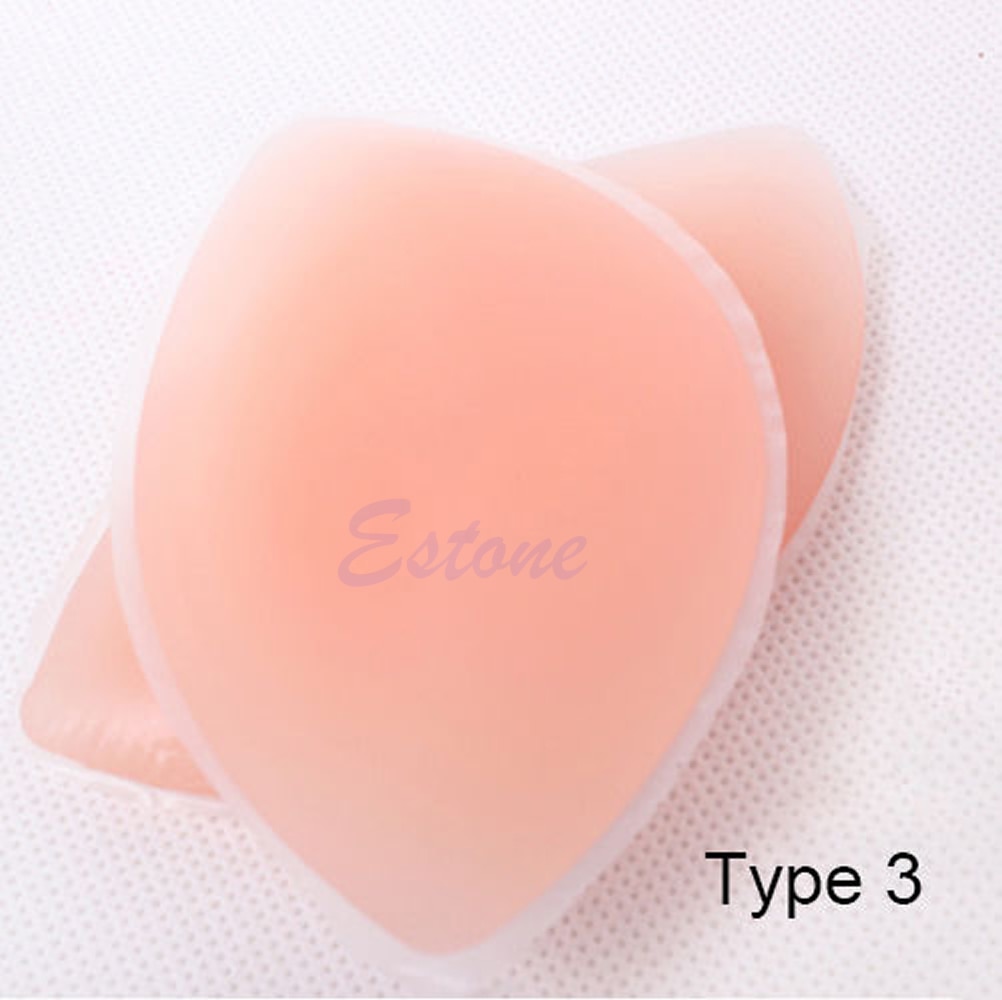 Nursing Pads Gel Bra Inserts Bikini Fillets Pads Breast Stick On Push Up Enhancers Silicone N | UK Push Up Sticky Bra
