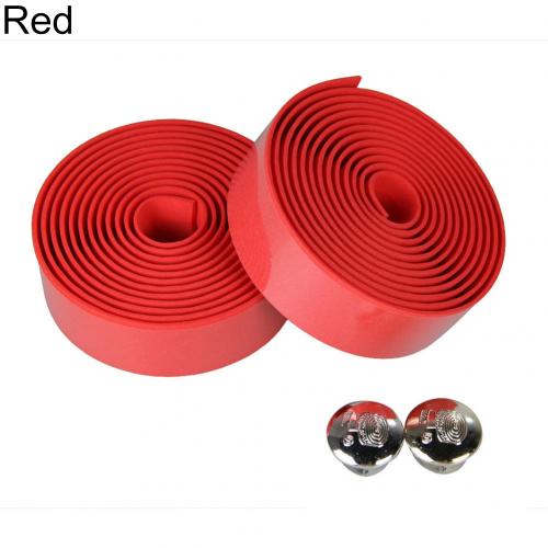 Cinta de manillar de camuflaje para Ciclismo, cinturón con asa para Ciclismo, corcho antideslizante, accesorios para Ciclismo, 2 uds.: Rojo