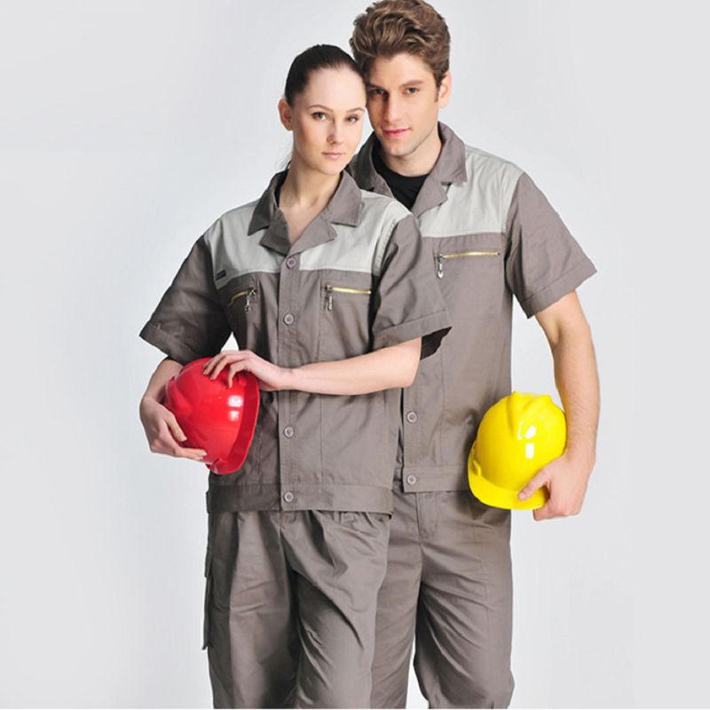 Men work clothes set Wear-resistant coveralls port... – Grandado