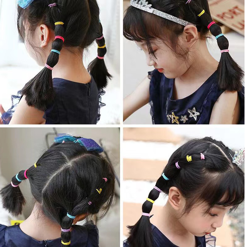 100PCS/Set Small Elastic Rubber Band Hair Rin Girls hair bands Hair Accessories Kids Ponytail fixed Headband Scrunchie Headdress