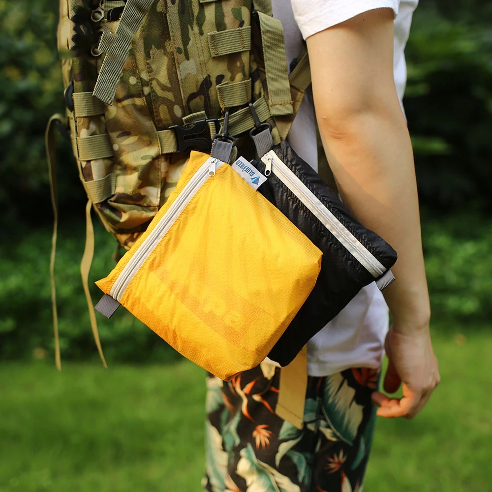 ABQP Sac Étanche - Pochette Nylon Imperméable 2L - Sac Cosmétique Organisateur Camping Randonnée