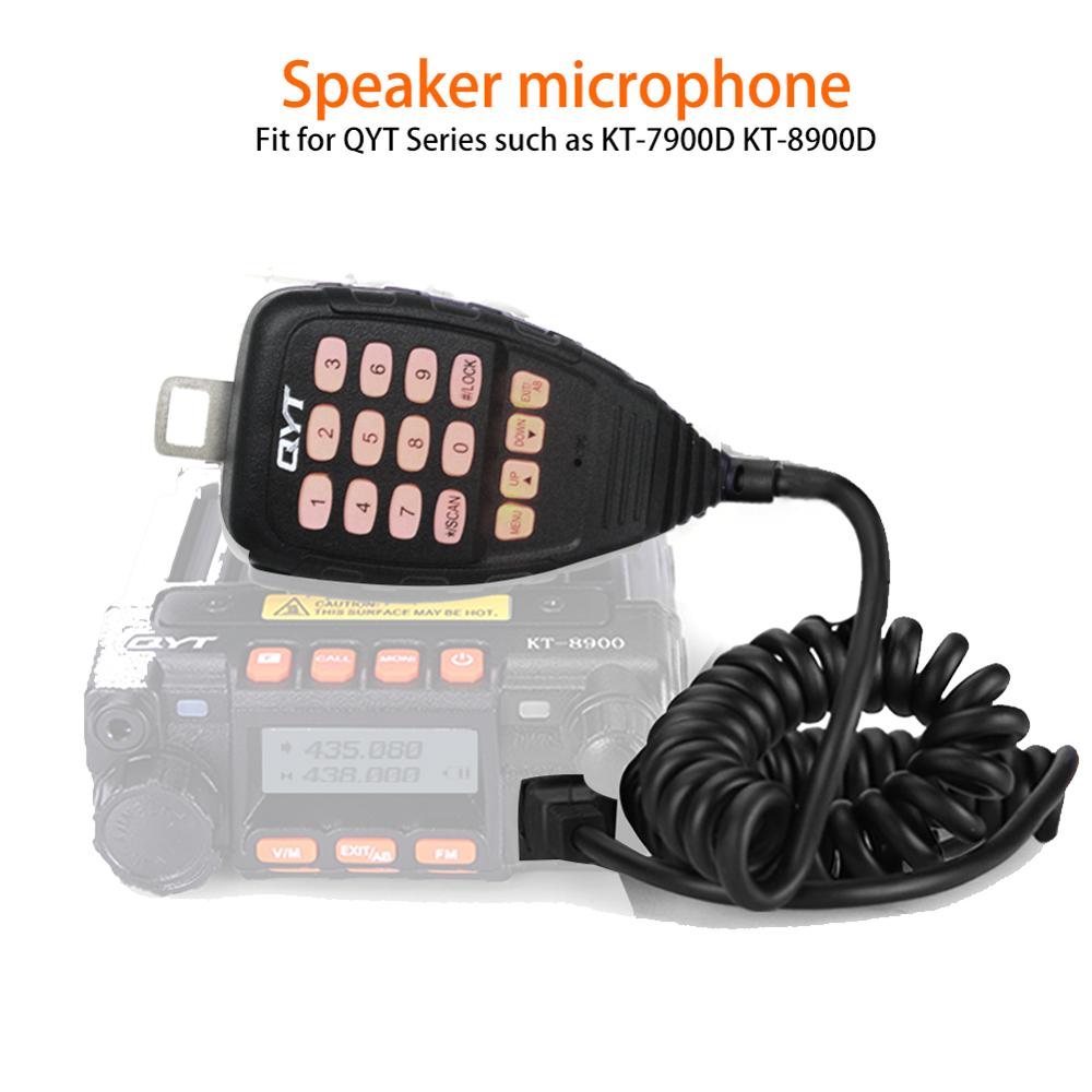 Original Handheld Microphone for QYT KT-5800 KT8900 KT-8900D KT-7900D KT-780 plus KT-980 plus Mobile Radio 10.00*7.00*5.00CM